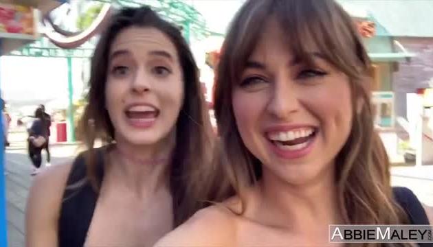 Risky Public Restroom Threesome
