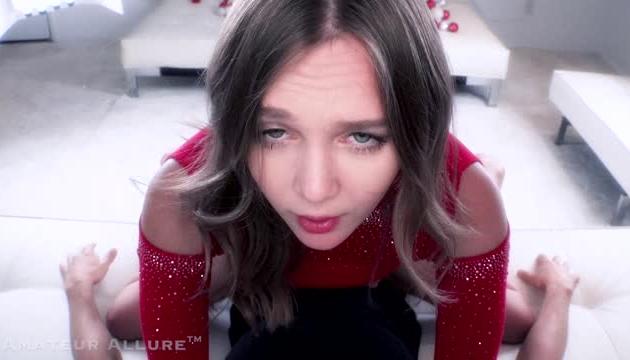Amateur Allure Welcomes Stella Sedona to Give Head, Fuck and Swallow Sperm in this Holiday Special