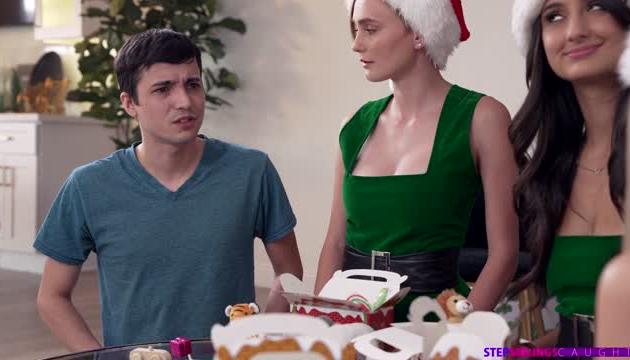 Stepsister And Her Friends Want Dick For Christmas