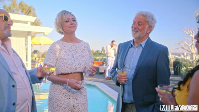 Cock Hungry Socialite Fucks Server At Party