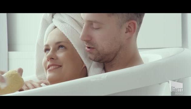 Romantic fuck in the bathroom with European beauty Blue Angel and Lutro