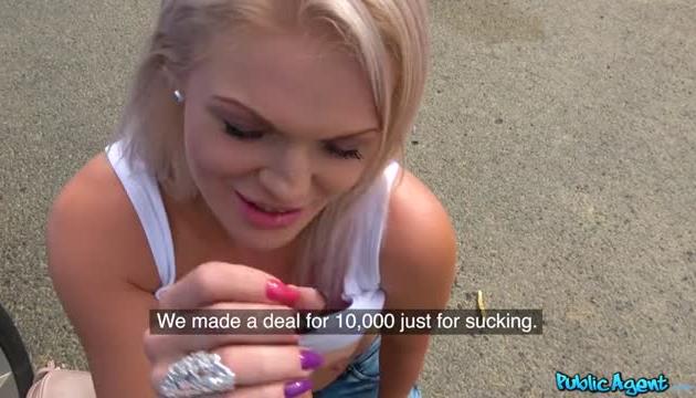 Sexy blondes public car bonnet fuck