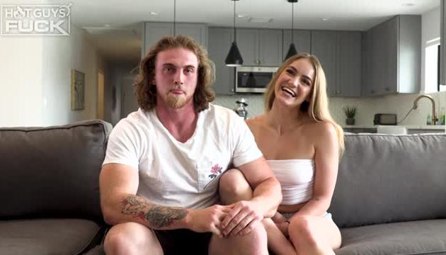 Dustin Reynolds Lays His First Facial On Blonde Babe Kenzie Page