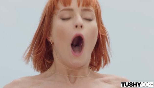 Anal Obsessed Redhead Dolly Dyson First Appearance On TUSHY