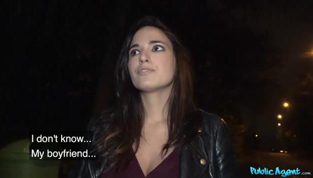 Spanish hotty creampied by a stranger