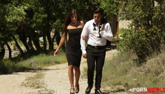 Wedding Hookup Cheating Wife Clea Gaultier has Passionate Fuck with Stud