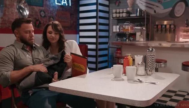 Sneaking Around At The Diner