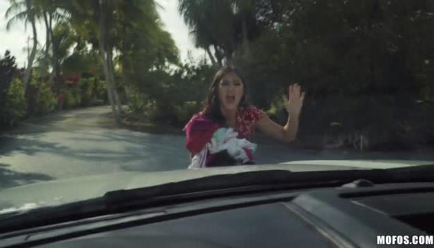 Stranded Slut Sucks Another Dick