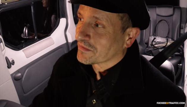 Steak Blowjob Day hot fuck in the car with Russian babe Angel Rush