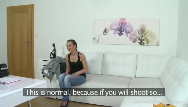 Petite babe loves cock inside her