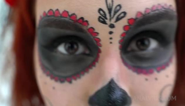 Halloween coming 4on1 Kaira Love First DAP, DP, Anal Balls Deep, Huge Facial