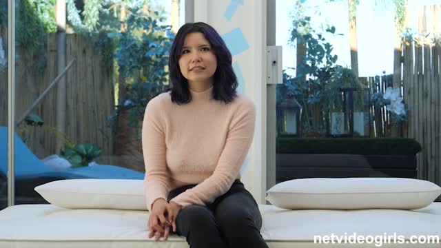 Bubbly busty Asian in her Calendar Audition