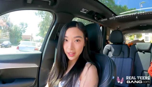 Asian Elie Lee Shows Pussy In Public And Craves More Cock In Hotel Room